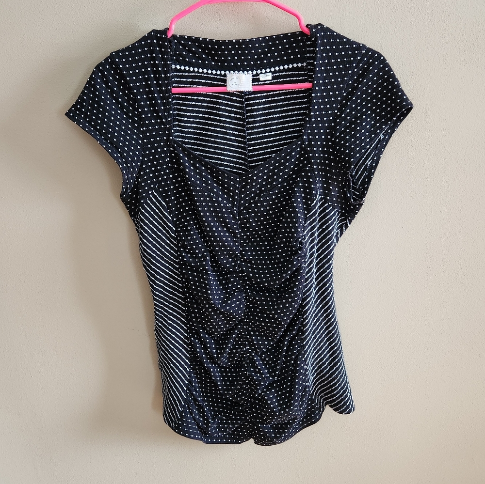 Anthro fitted black tee
